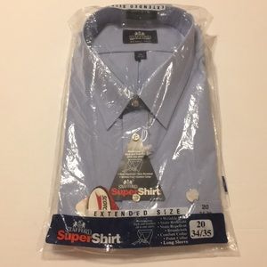 Blue men’s collard dress shirt